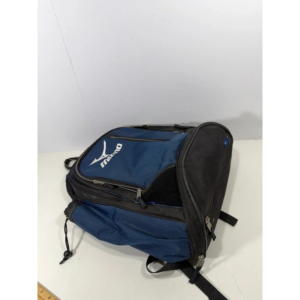 Mizuno Organizer Series Baseball Softball Backpack Navy Blue Black Gear Bag